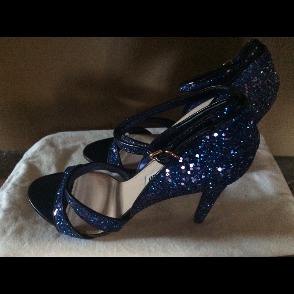 Miu Miu Glitter Strappy Sandal